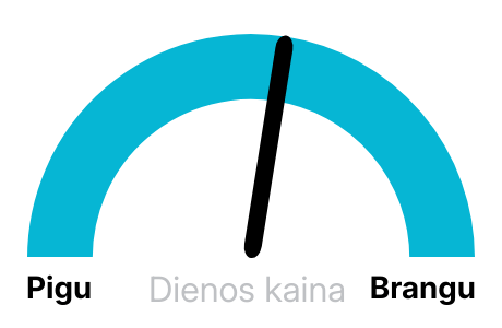 Elektros kaina Nord Pool biržoje