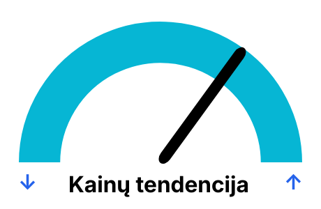 Dujų kainos tendencija