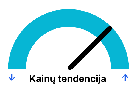 Dujų kainos tendencija